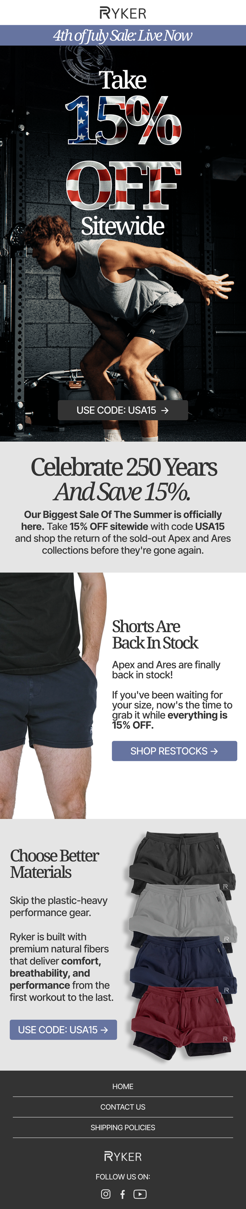 Flash Sale Promo for Streetwear label